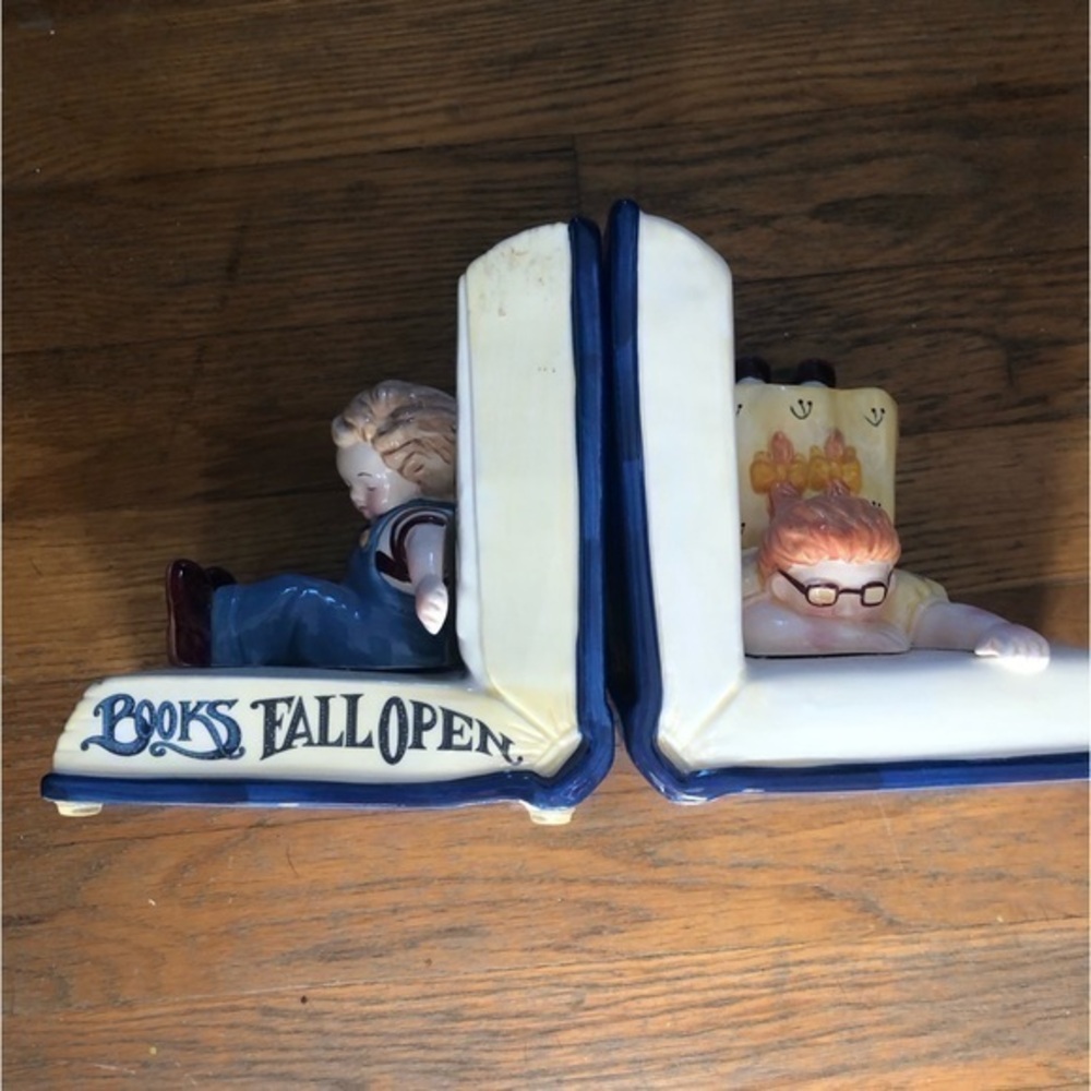 Children"s Ceramic Bookends